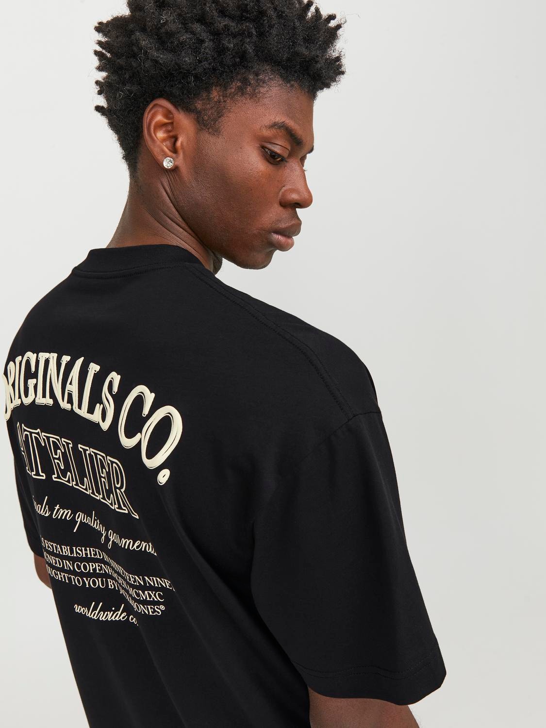 Jack & Jones T-shirt Imprimé Col rond -Black - 12251776