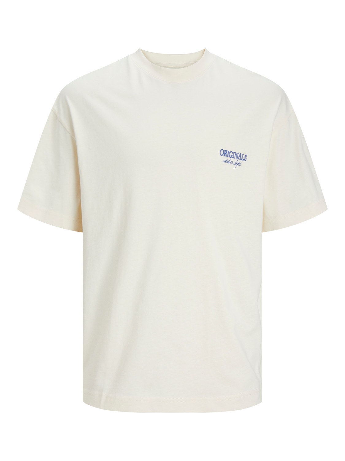 Jack & Jones Gedrukt Ronde hals T-shirt -Buttercream - 12251776