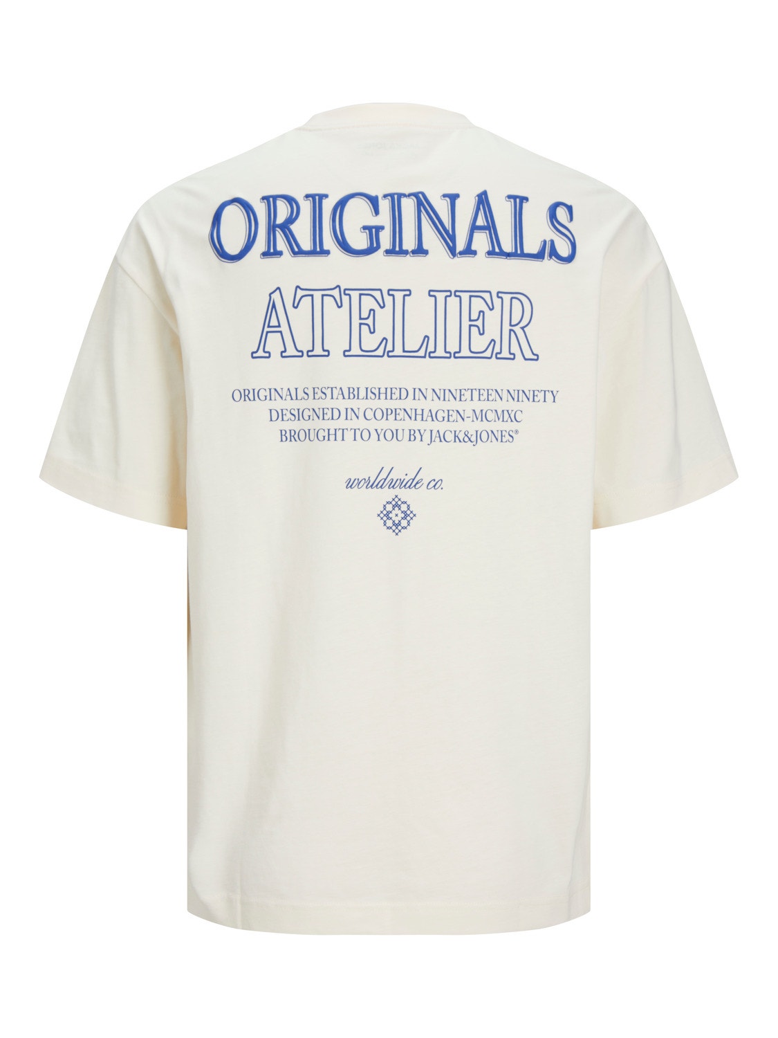 Jack & Jones Printed Crew neck T-shirt -Buttercream - 12251776