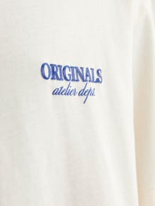 Jack & Jones Trykk O-hals T-skjorte -Buttercream - 12251776