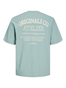 Jack & Jones Gedruckt Rundhals T-shirt -Gray Mist - 12251776
