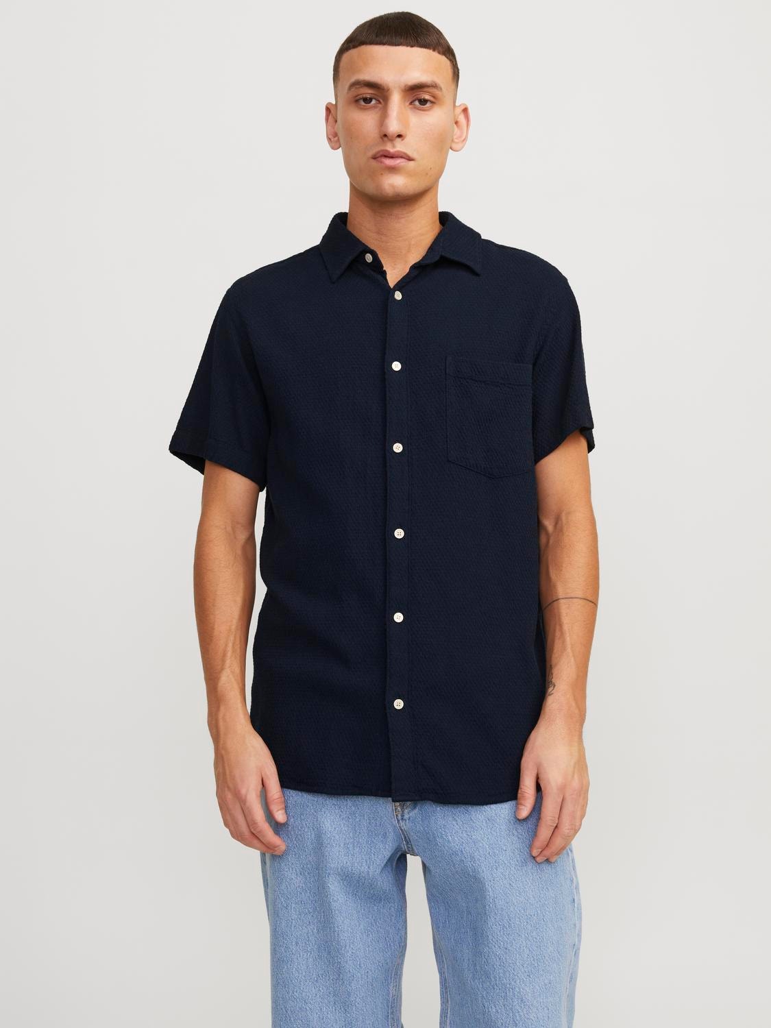Jack & Jones Camisa Relaxed Fit -Sky Captain - 12251801