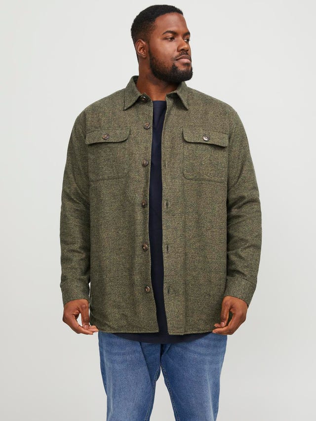 Jack & Jones Plus Size Relaxed Fit Overshirt - 12251838