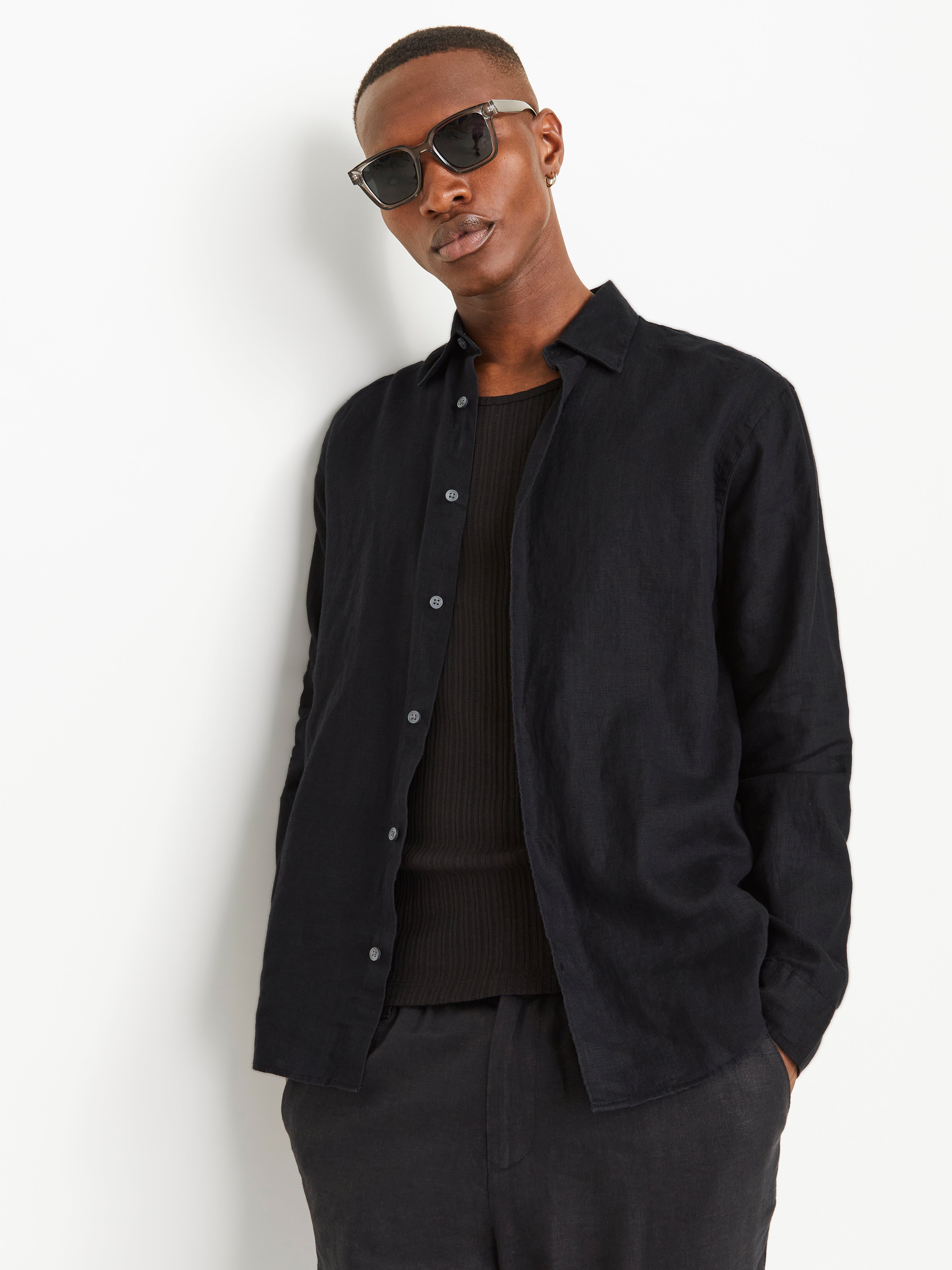 Jack & Jones Relaxed Fit Shirt -Black Onyx - 12251844