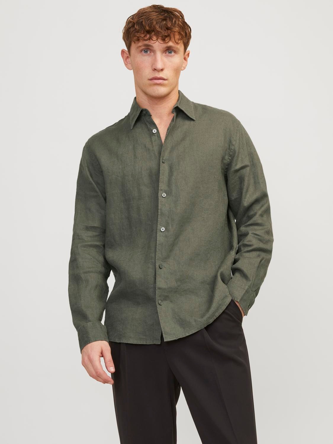 Jack & Jones Camicia Relaxed Fit -Beetle - 12251844