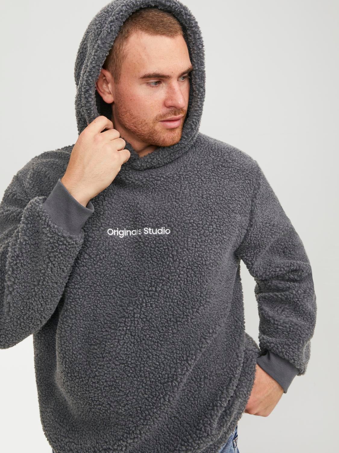 Plus size sherpa hoodie best sale