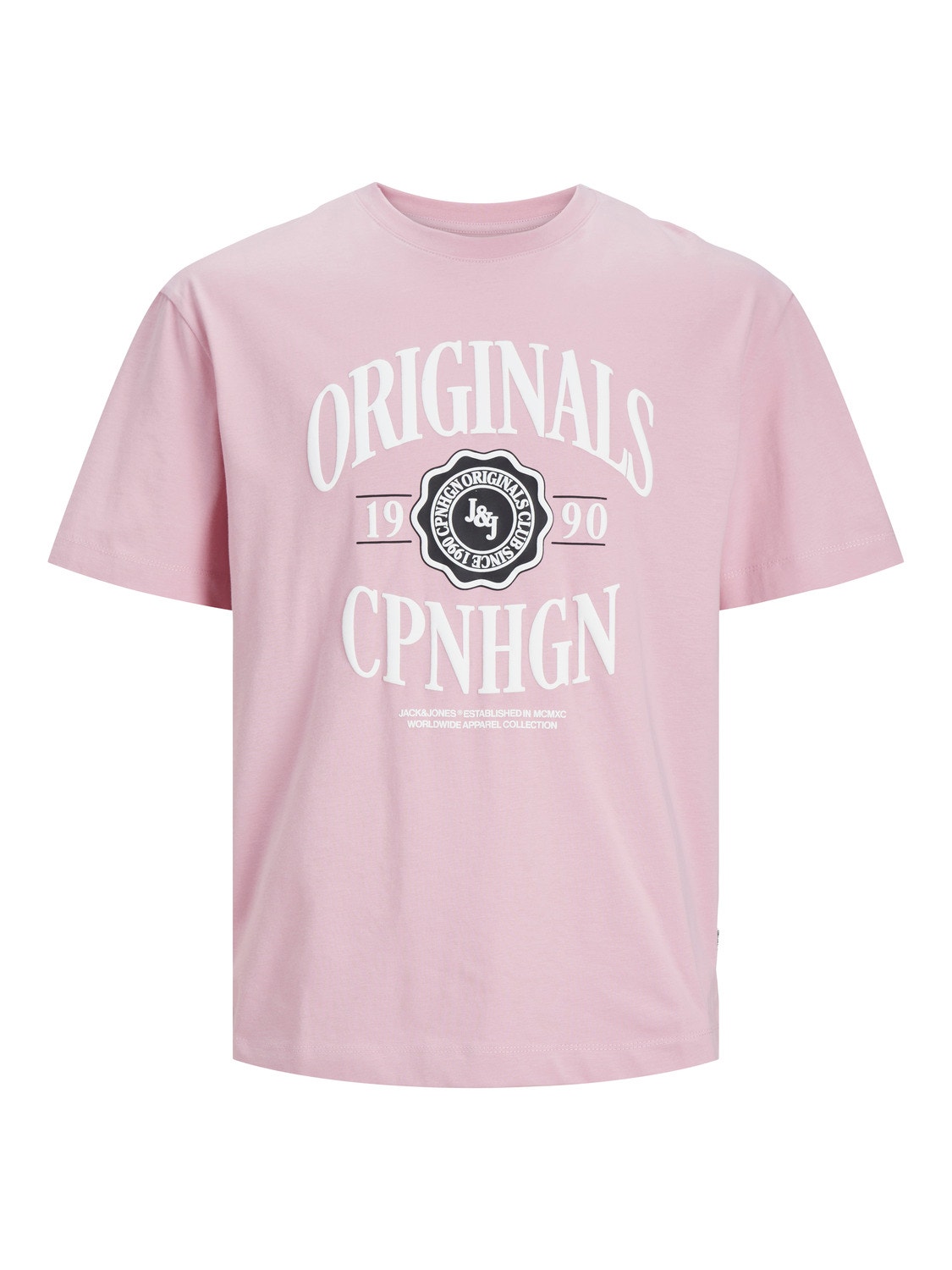 Jack & Jones T-shirt Estampar Decote Redondo -Pink Nectar - 12251899