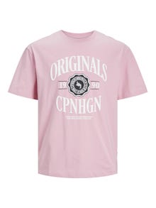 Jack & Jones Trykk O-hals T-skjorte -Pink Nectar - 12251899