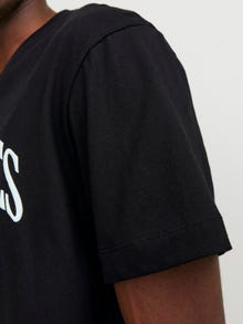 Jack & Jones Gedrukt Ronde hals T-shirt -Black - 12251899