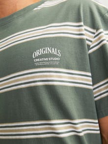 Jack & Jones Striped Crew neck T-shirt -Laurel Wreath - 12251901
