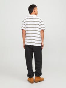Jack & Jones Striped Crew neck T-shirt -Bright White - 12251901