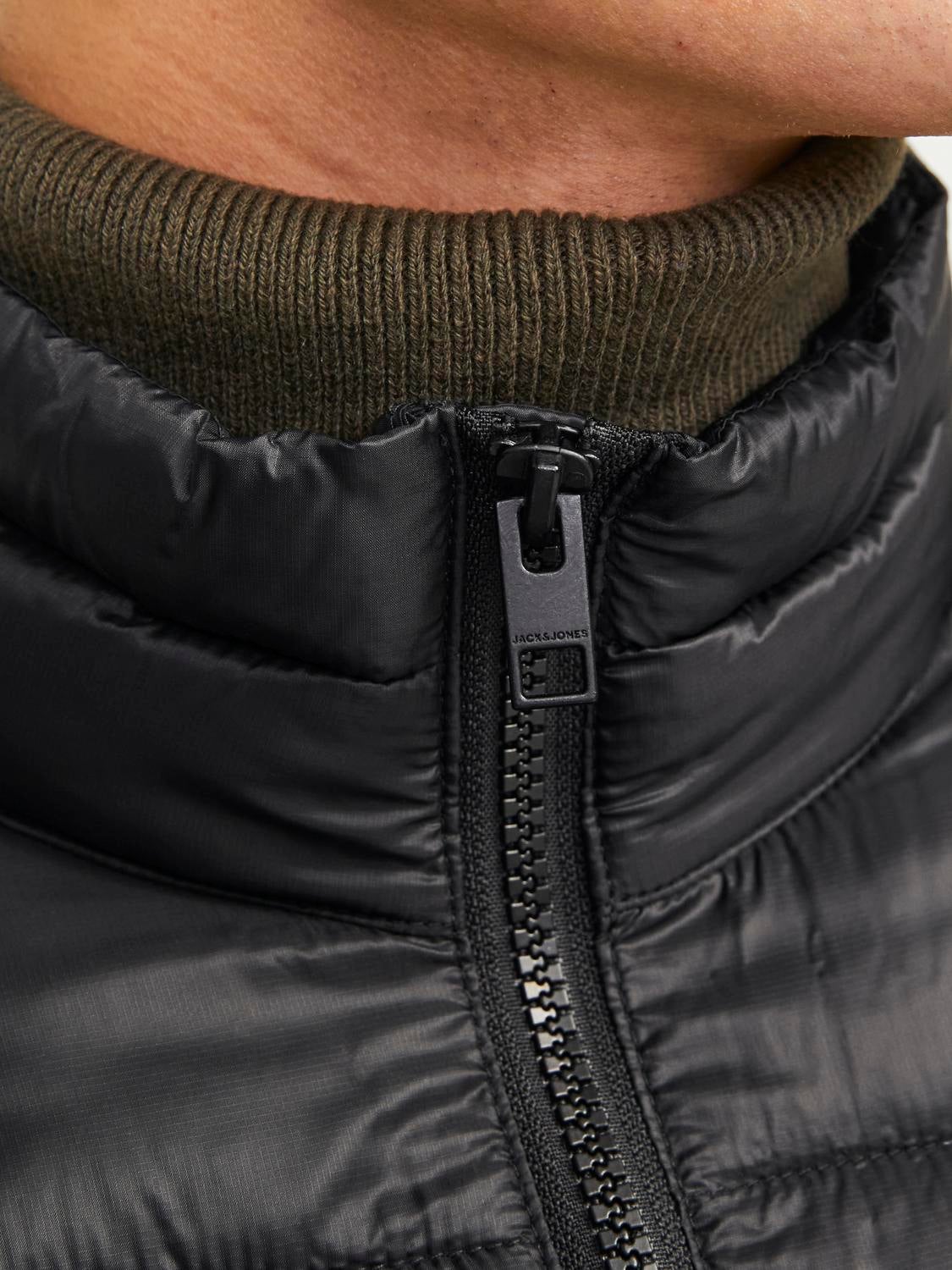 Jack and Jones Men's Quilted Jacket Full Zip Up Light Padded Long Sleeve  Hooded | eBay