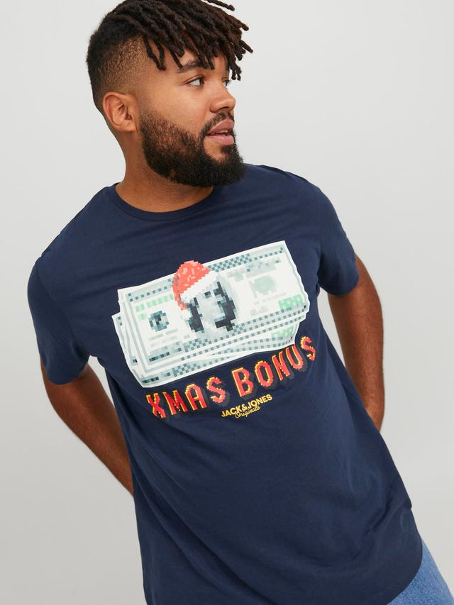 Jack & Jones Plus Size X-mas T-shirt - 12251947