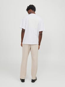 Jack & Jones Gedrukt Ronde hals T-shirt -Bright White - 12251963