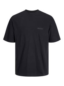 Jack & Jones Bedrukt Ronde hals T-shirt -Black - 12251963