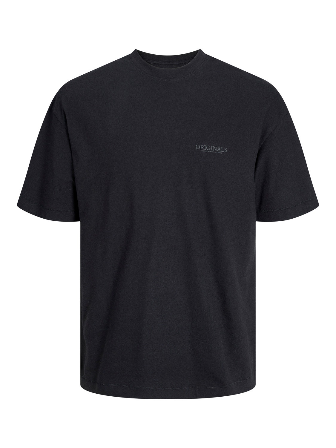 Jack & Jones Printed Crew neck T-shirt -Black - 12251963