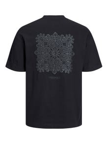 Jack & Jones Printed Crew neck T-shirt -Black - 12251963