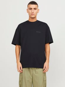 Jack & Jones T-shirt Estampar Decote Redondo -Black - 12251963