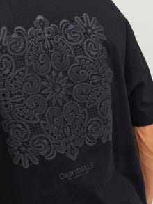 Jack & Jones Printet Crew neck T-shirt -Black - 12251963