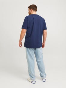 Jack & Jones Plus Size Bedrukt T-shirt -Navy Blazer - 12251964