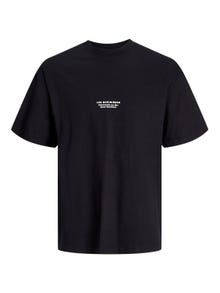 Jack & Jones T-shirt Estampar Decote Redondo -Black - 12251970
