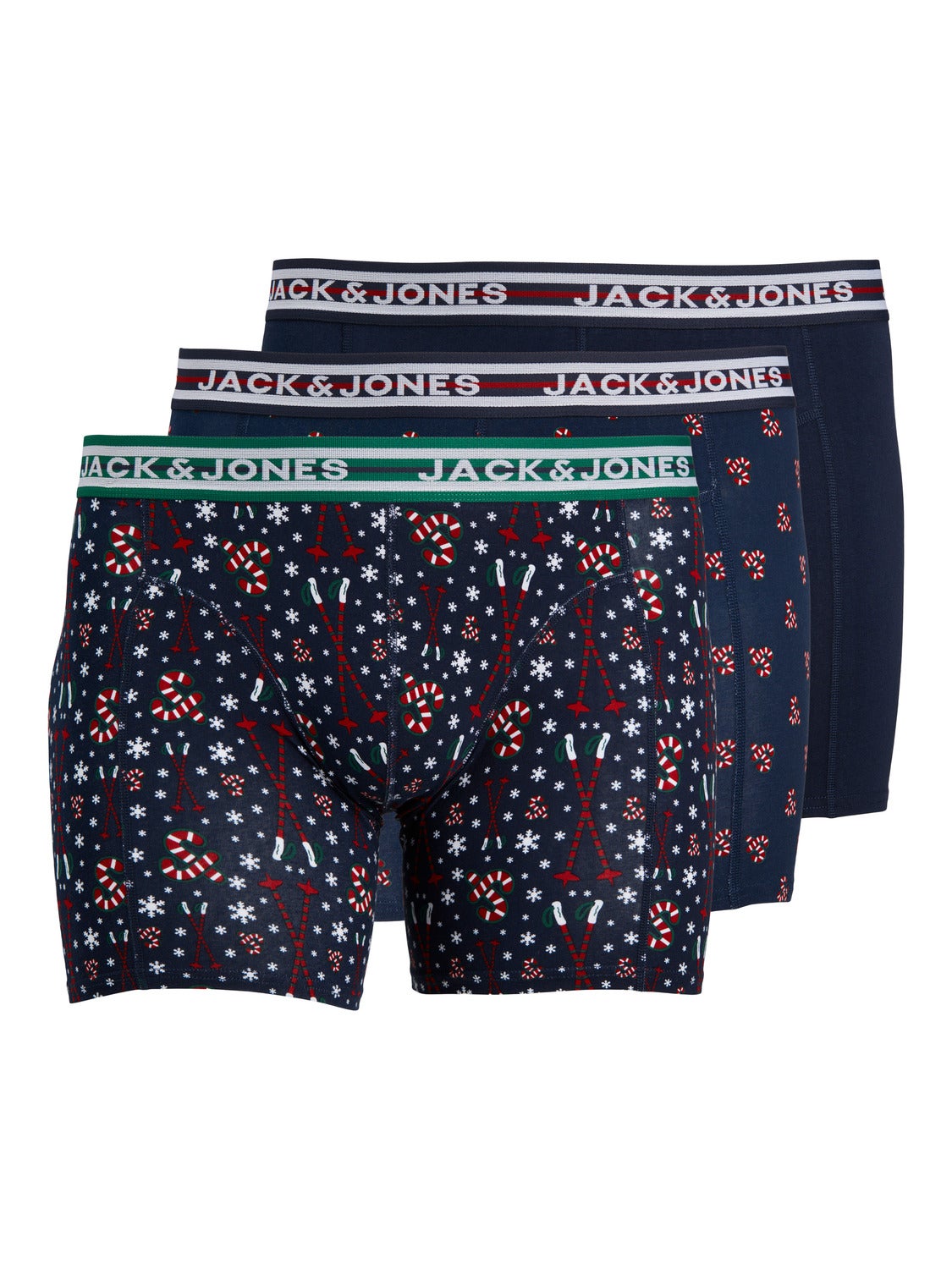 Jack & Jones Plus Size 3-pack X-mas Trunks - 12251973