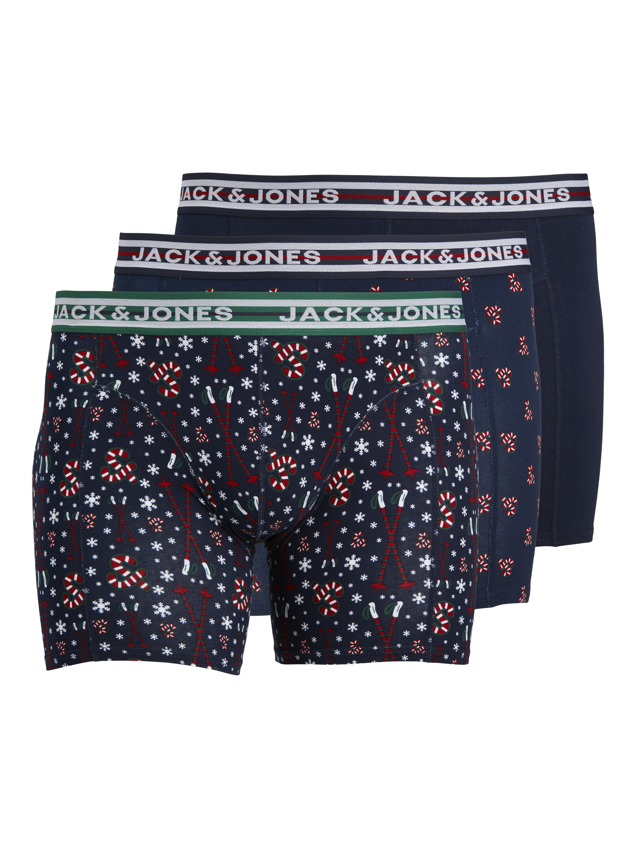 Jack & Jones Plus Size 3-pack X-mas Trunks - 12251973