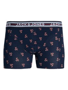 Jack & Jones Plus Size 3-pack X-mas Boxershorts -Navy Blazer - 12251973