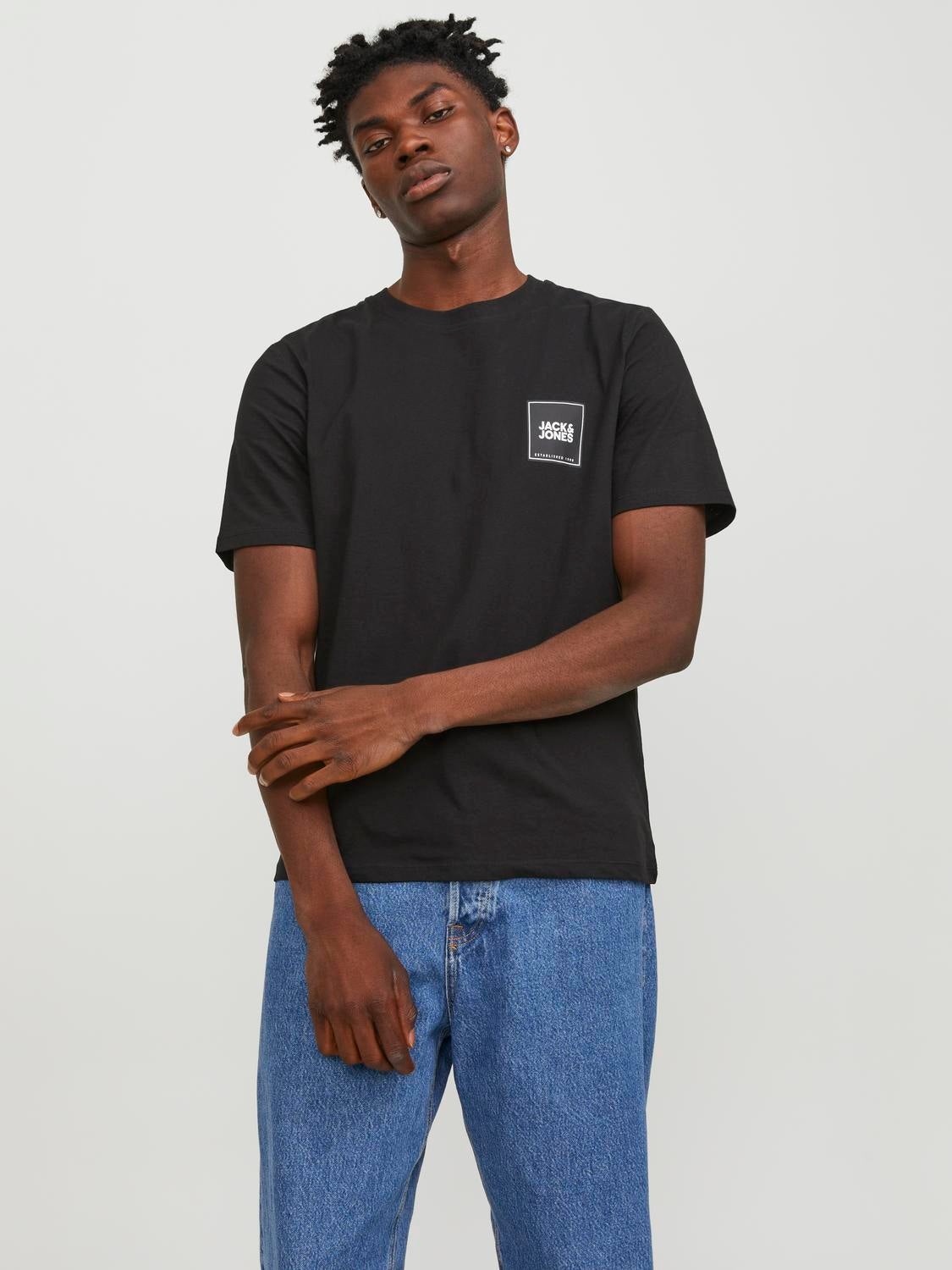 T-shirt Logo Col Rond - Jack & Jones - Modalova