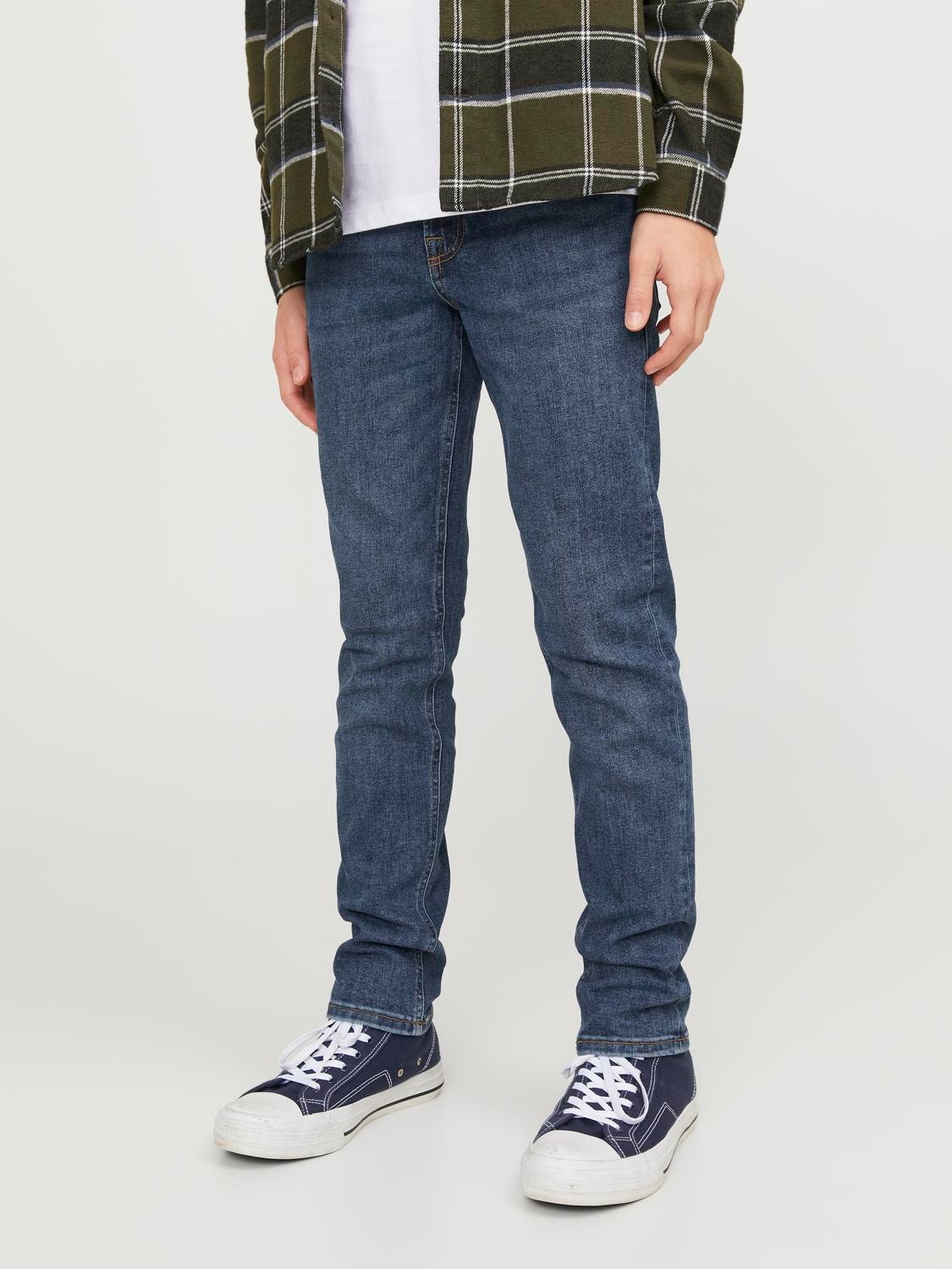 Jack & Jones JJIGLENN JJIORIGINAL SQ 587 Slim fit farmer Ifjúsági -Blue Denim - 12252048