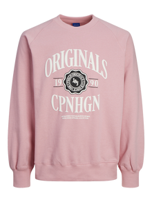 Jack & Jones Logotipas Apatinis prakaituojantis megztinis -Pink Nectar - 12252052