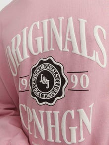 Jack & Jones Logotipas Apatinis prakaituojantis megztinis -Pink Nectar - 12252052