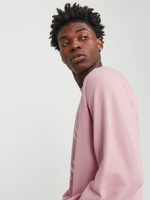 Jack & Jones Logotipas Apatinis prakaituojantis megztinis -Pink Nectar - 12252052
