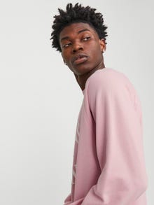 Jack & Jones Logo Sweatshirt met ronde hals -Pink Nectar - 12252052
