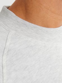 Jack & Jones Logotyp Crewneck tröja -White Melange - 12252052