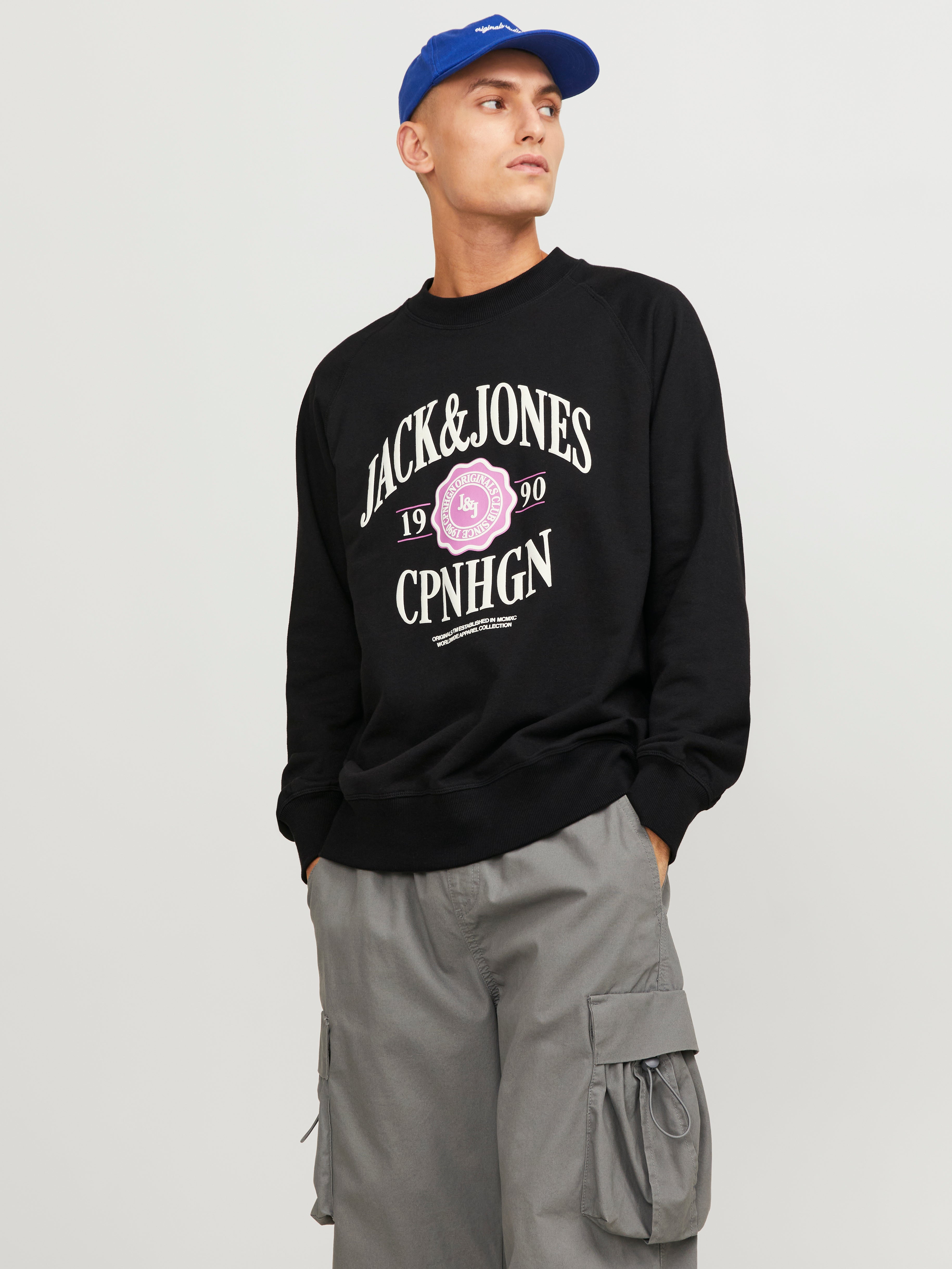 Jack & Jones Logo Crew neck Sweatshirt - 12252052