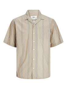 Jack & Jones RDD Relaxed Fit Resort shirt -Greige - 12252077