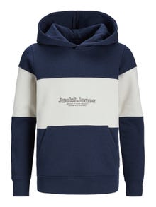 Jack & Jones Gedruckt Kapuzenpullover Für jungs -Navy Blazer - 12252116