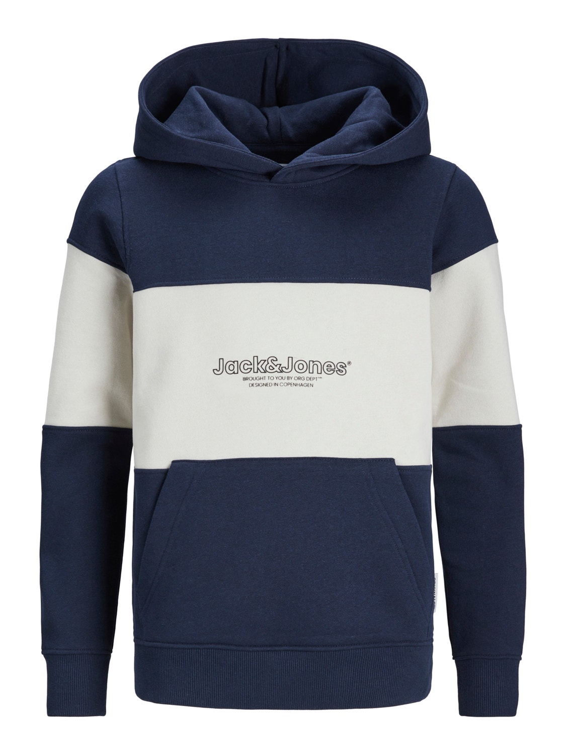 Jack & Jones Hoodie Estampar Para meninos -Navy Blazer - 12252116