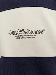 Jack & Jones Hoodie Estampar Para meninos -Navy Blazer - 12252116