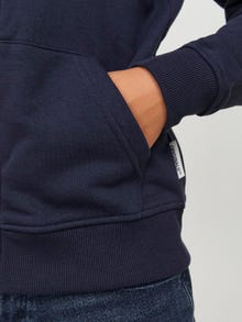 Jack & Jones Gedruckt Kapuzenpullover mit Reißverschluss Für jungs -Navy Blazer - 12252118