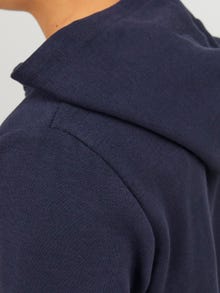 Jack & Jones Printed Zip Hoodie For boys -Navy Blazer - 12252118
