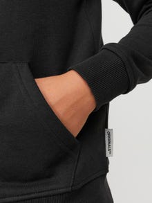 Jack & Jones Gedrukt Hoodie met halve rits Voor jongens -Black - 12252118