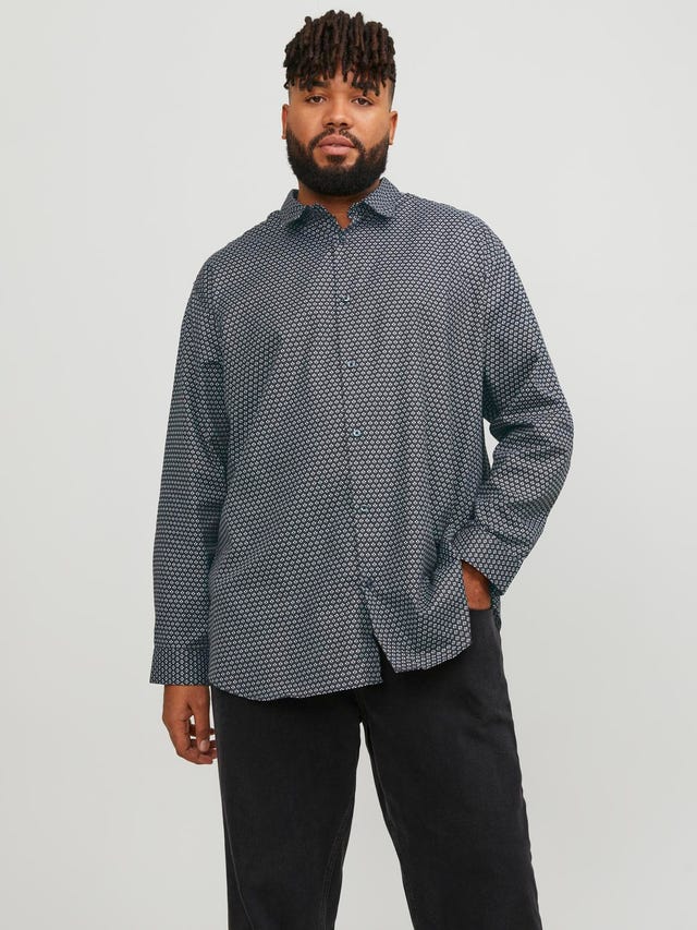 Jack & Jones Plus Size Loose Fit Formeel overhemd - 12252120