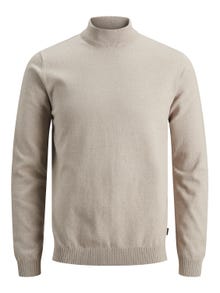 Jack & Jones Maglione con collo a girocollo -Oatmeal - 12252123