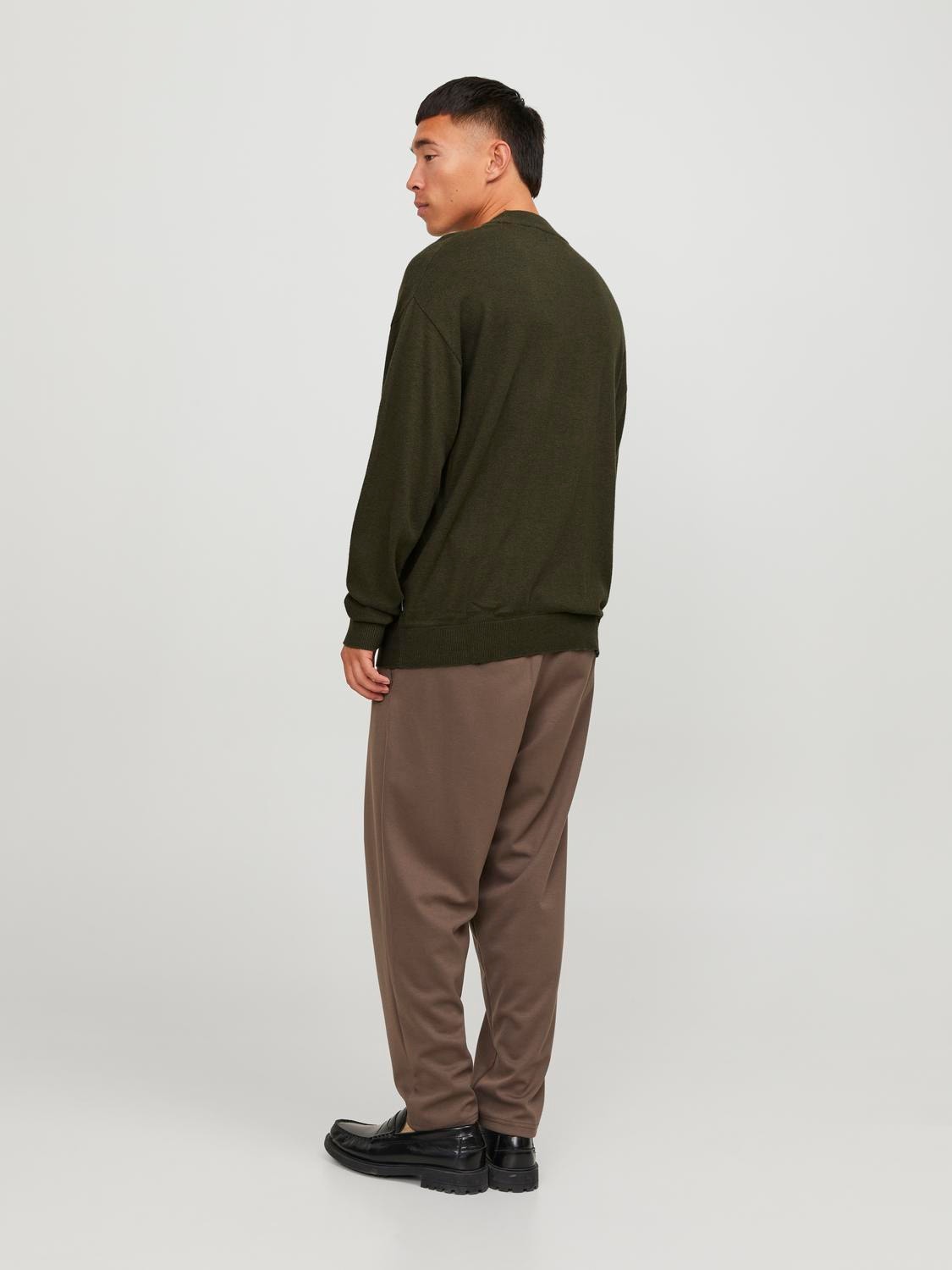 Jack & Jones Maglione con collo a girocollo -Olive Night - 12252123