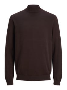 Jack & Jones Einfarbig Strickpullover mit Rundhals -Seal Brown - 12252123