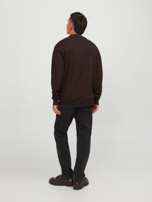 Jack & Jones Sima Személyzeti nyakú pulóver -Seal Brown - 12252123