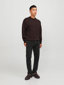 Jack & Jones Sima Személyzeti nyakú pulóver -Seal Brown - 12252123