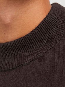 Jack & Jones Einfarbig Strickpullover mit Rundhals -Seal Brown - 12252123